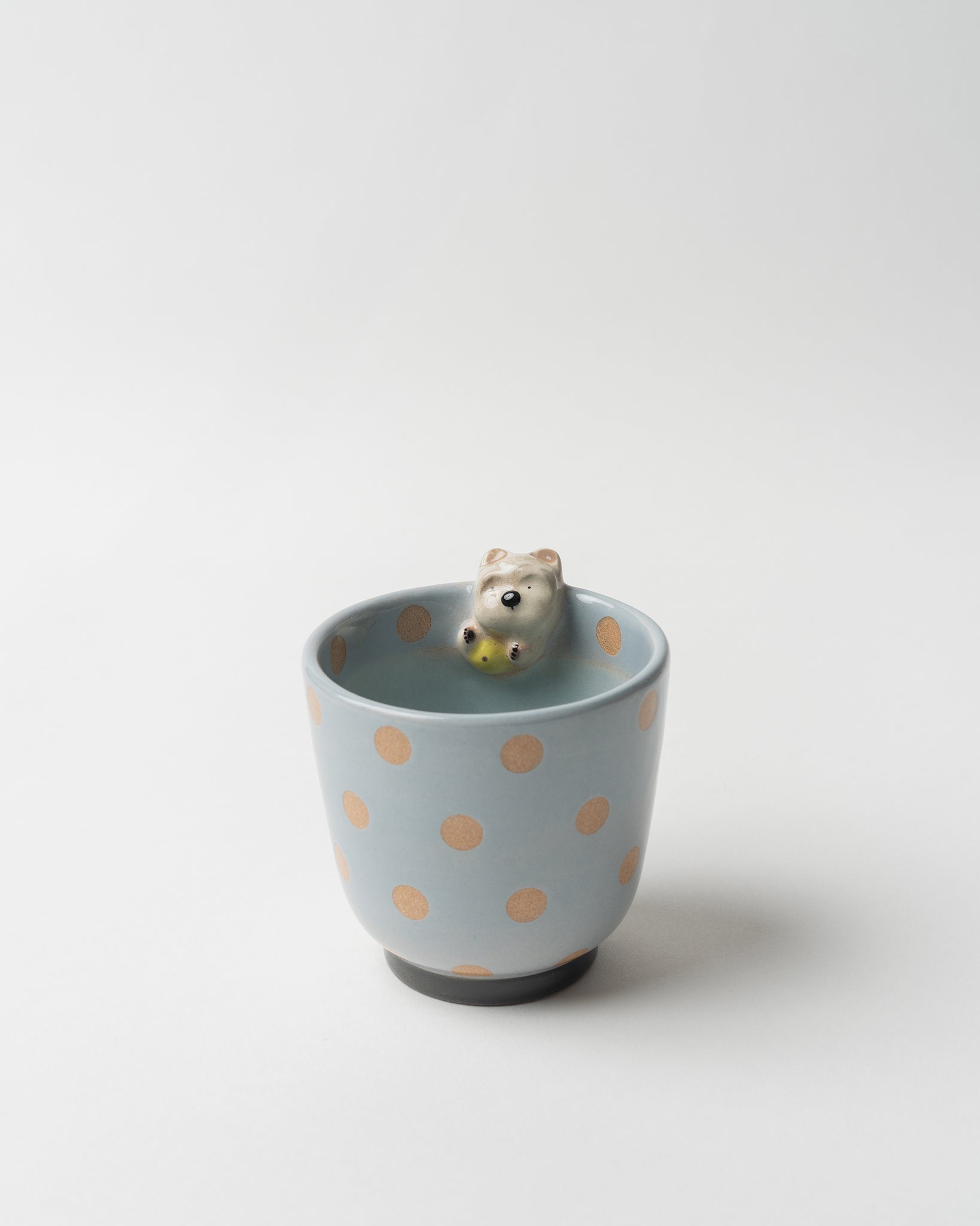 Blue Dog Figurine Cup