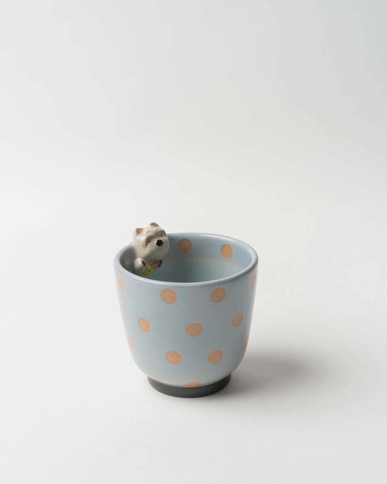 Blue Dog Figurine Cup