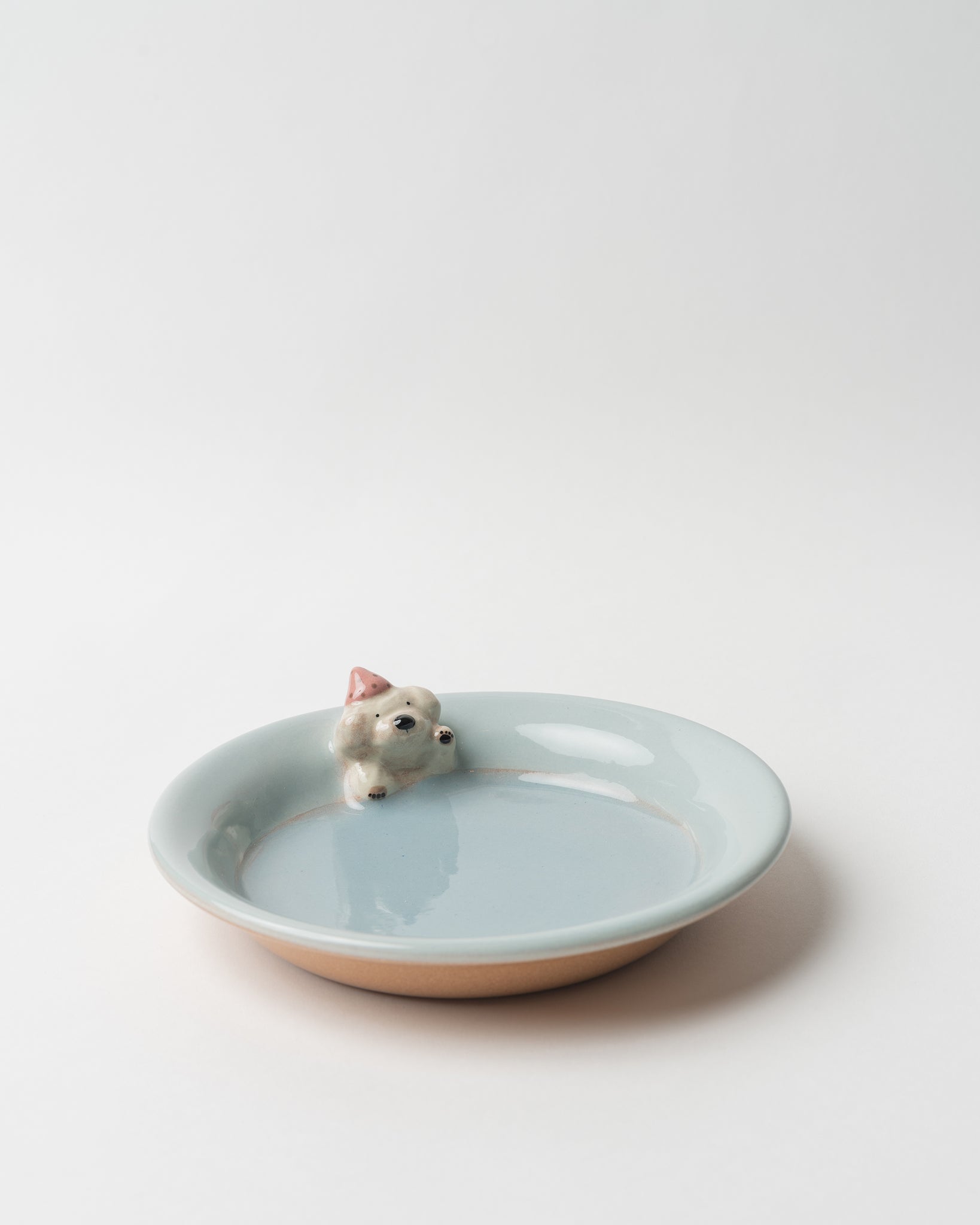 Blue Dog Figurine Plate