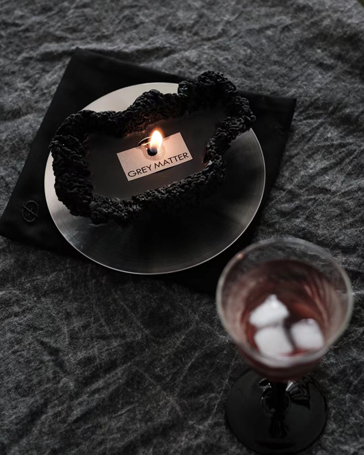 Driftwood Black Cake Candle