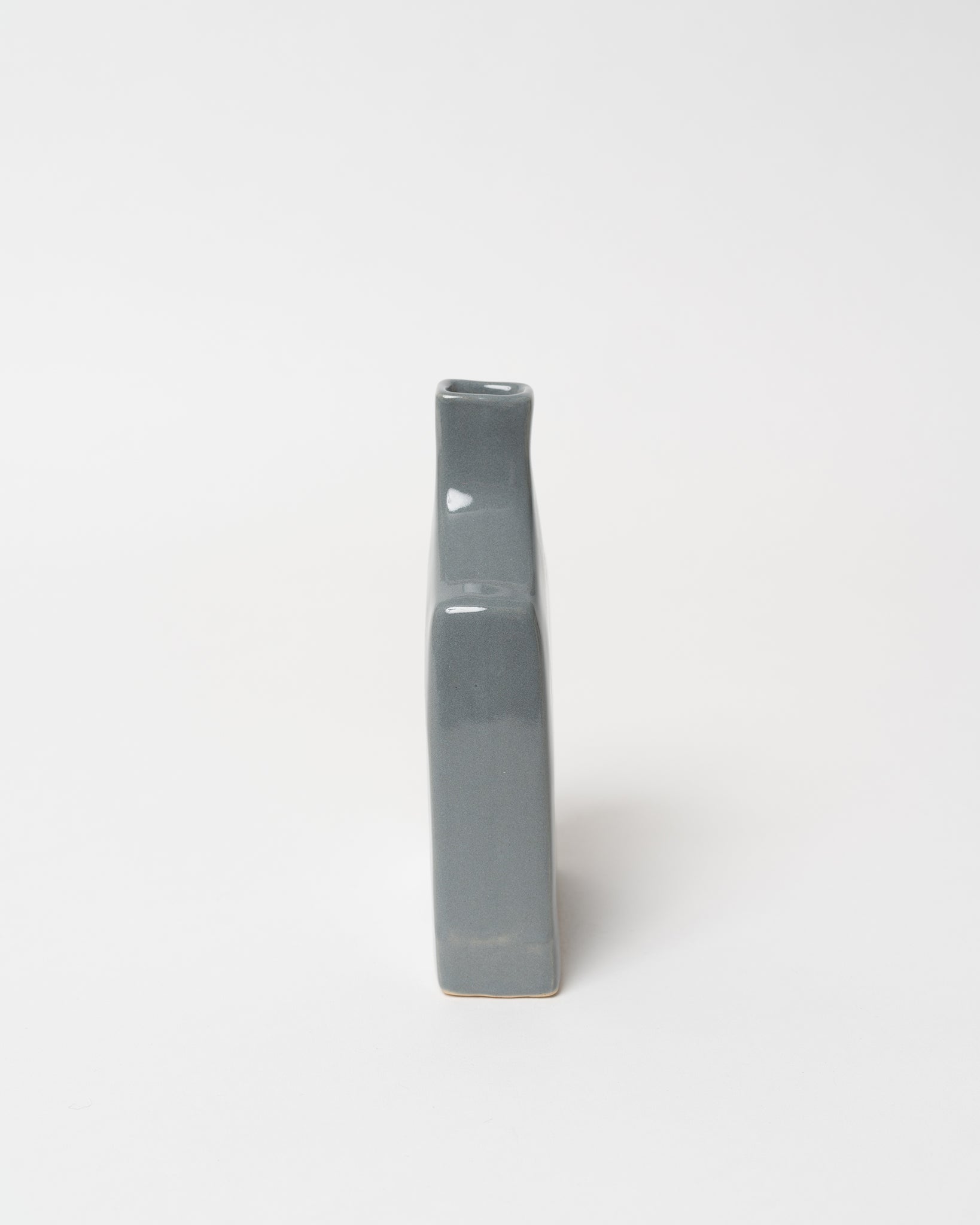 Misty Blue Glazed Flask Sculpture